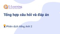 Tổng hợp câu hỏi và đáp án môn Phiên dịch tiếng Anh 2