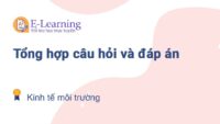 Câu hỏi và đáp án môn Kinh tế môi trường EHOU